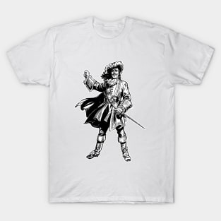 pirate captain with sword T-Shirt